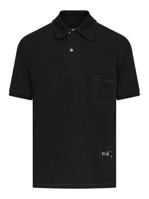 Stussy Black Cotton Knit Polo Shirt - Black - Men | 117110FABLAC