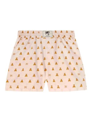 Palm Angels: Trousers Shorts - Mini Bear Monogram Shorts