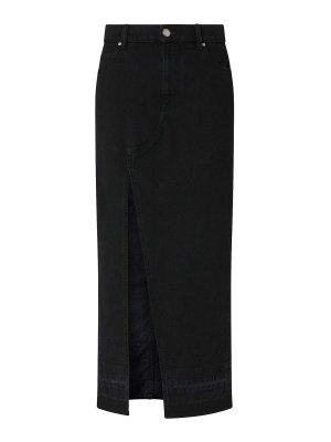Pinko: Long skirts - Il Cairo Denim Maxi Skirt