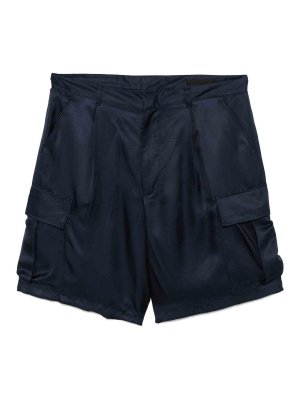 PRADA: Trousers Shorts - Silk Cargo Shorts