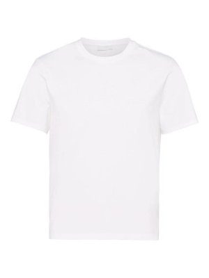PRADA: t-shirts - Logo-Embroidered Cotton T-Shirt