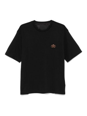 PRADA: t-shirts - Logo-Patch T-Shirt