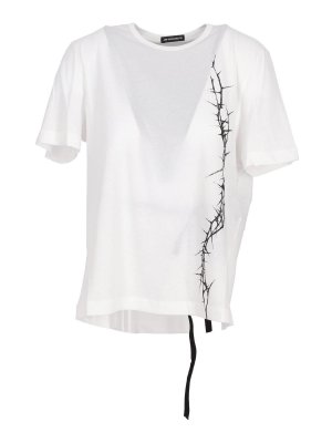 ANN DEMEULEMEESTER: t-shirts - Fanie Standard Fit T-Shirt  Print Brushed