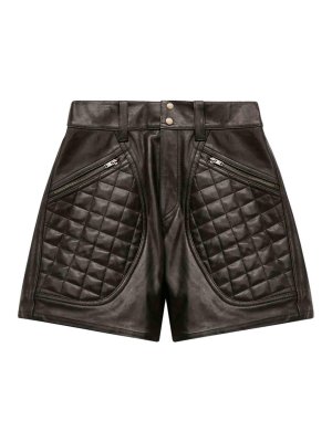 ISABEL MARANT: Trousers Shorts - Candice Leather Shorts