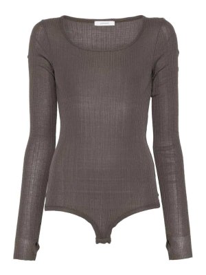 LEMAIRE: Tops & Débardeurs - Top - Marron Foncé