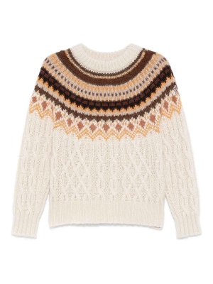 MONCLER: crew necks - Grenoble Cable-Knit Sweater