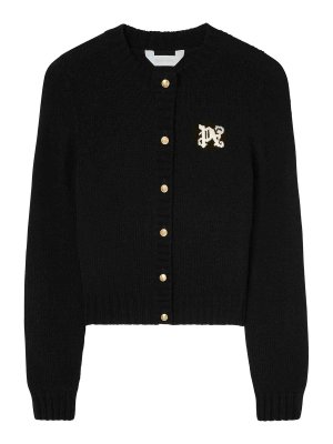Palm Angels: cardigans - Pa Monogram-Inversia Cardigan
