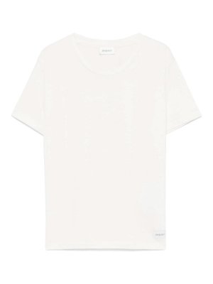 SAINT LAURENT: t-shirts - Logo-Tag T-Shirt Classique