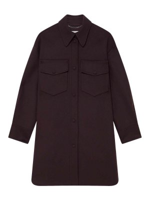 STELLA McCARTNEY: crew necks - Press-Stud Fastening Overshirt