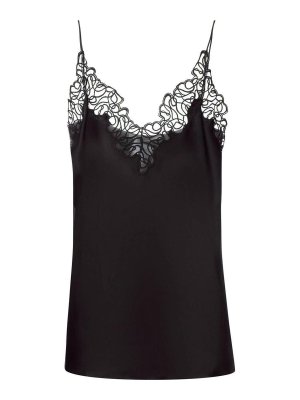 Tシャツ・カットソー PAROSH Women Tops D313080PANTY25013 Black P.A.R.O.S.H. Black Thank Top - Black - Women | D313080PANTY25013