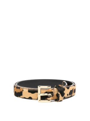 PRADA: belts - Leopard-Panel Belt