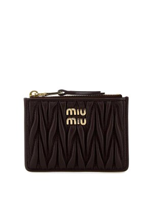 MIU MIU: wallets & purses - Logo Lettering Wallet