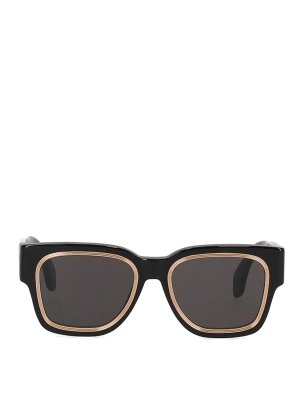Palm Angels: sunglasses - Arcadia Sunglasess  Black Dark Grey