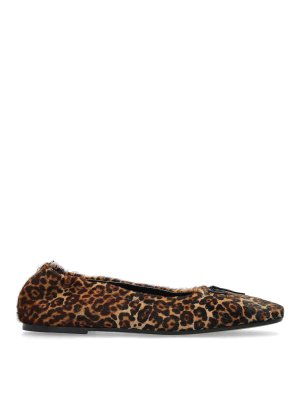 GOLDEN GOOSE: ballerine - Ballet di palle da print di leopardo Amy