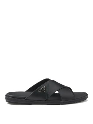 PRADA: sandals - Leather Sandals