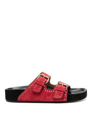 ISABEL MARANT: Sandalen - Sandalen - Rot