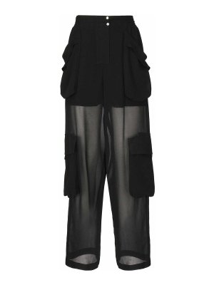 【送料&関税込】SportMax Caramel Verbas Trousers Satin belted cargo pants – 08sircus