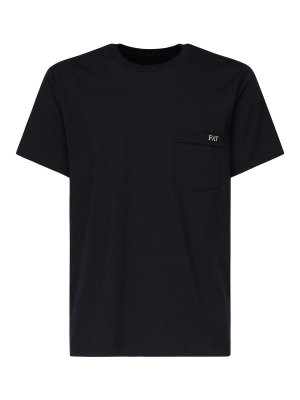 FAY: t-shirts - T-Shirt With Embroidered Logo