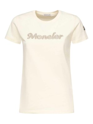 MONCLER: Tシャツ - Tシャツ - 白