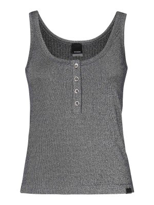 Tシャツ・カットソー PAROSH Women Tops D313080PANTY25013 Black P.A.R.O.S.H. Black Thank Top - Black - Women | D313080PANTY25013