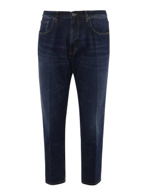 DONDUP: straight leg jeans - Jago Trousers In Cotton Denim
