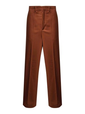 NINEMINUTES: leather trousers - Dakota Suede Trousers