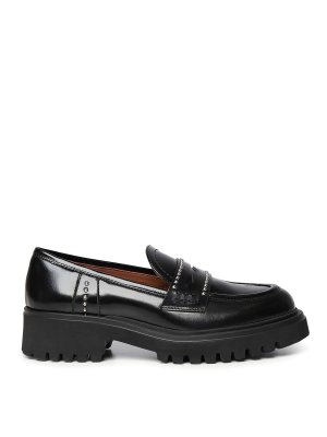 EVALUNA: Loafers & Slippers - Patent Leather Loafers