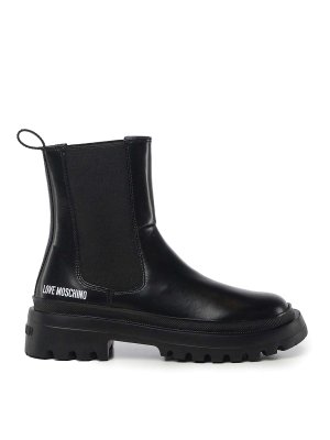 LOVE MOSCHINO: ankle boots - Calf And Lycra Ankle Boots