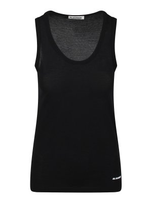 JIL SANDER: Tops & Débardeurs - Top - Noir