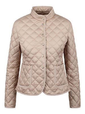 MONCLER: Kurze Daunenjacken - Daunenjacke - Beige
