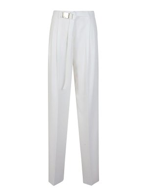 Max Mara: Pantalones de sastrerìa - Pantalones De Sastrería - Blanco