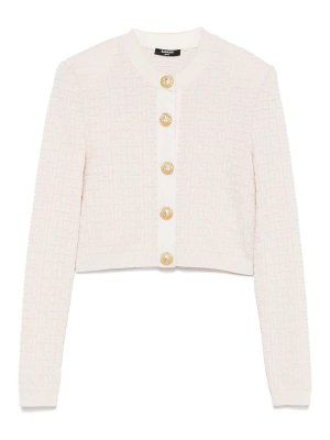 Balmain: Cardigans - Cardigan - Nude