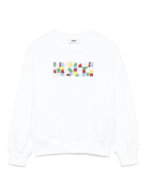 m.s.g.m.: Sweatshirts und Pullover - Sweatshirt - Weiß