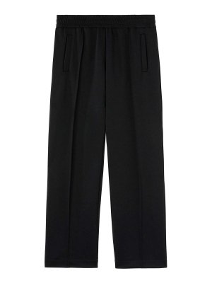 Palm Angels: tracksuit bottoms - Back Curved Logo Track Pants