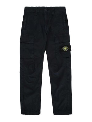 Stone Island Junior: Casual Hosen - Casual Hose - Dunkelblau