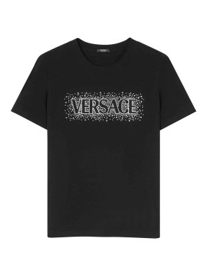 VERSACE: Tシャツ - Tシャツ - 黒