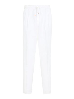 BRUNELLO CUCINELLI: Pantalones casual - Pantalón Casual - Blanco