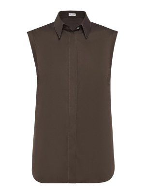 BRUNELLO CUCINELLI: Camisas - Camisa - Marrón
