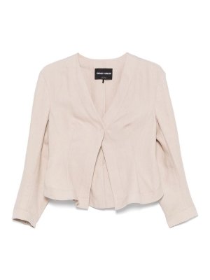 GIORGIO ARMANI: Blazer - Blazer - Beige