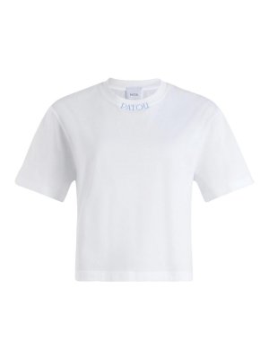 PATOU ホワイト Tシャツ Patou | Patou logo t-shirt in organic cotton