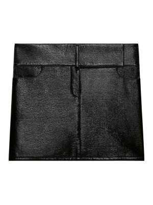 Courreges: minigonne - Minigonna Con Cintura