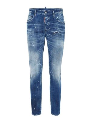 DSQUARED2: bootcut jeans - Slim jeans with experienced effect