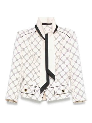 ELISABETTA FRANCHI: blazers - Printed jacket