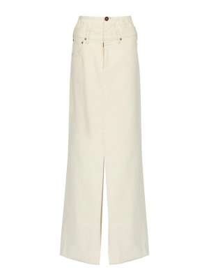 Maison Margiela: Long skirts - Denim skirt