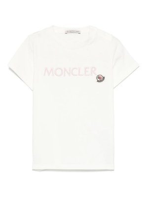 MONCLER JR: T-shirts - T-Shirt - Blanc