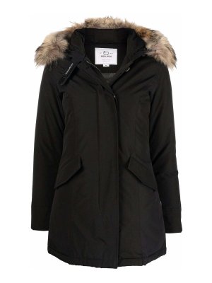 WOOLRICH: knee length coats - Black jackets