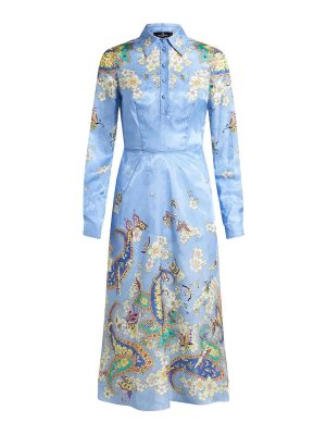 ETRO: Vestidos media pierna - Vestido Midi - Azul