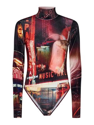Entire Studios Tee Bodysuit - Nylon Spandex - Brown