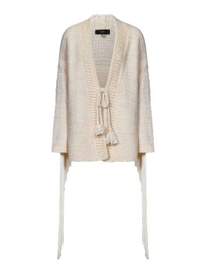 ALANUI: cardigans - Cotton Blend Knit Cardigan
