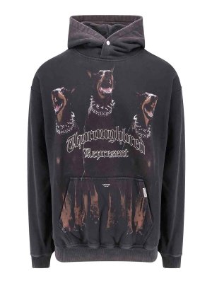 Valentino Garavani Chenille Zip Sweatshirt - Black | MF28VARA0NO
